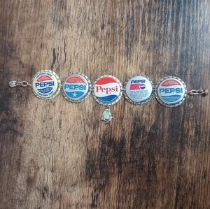 Vintage Pepsi Bottle Cap Bracelet
